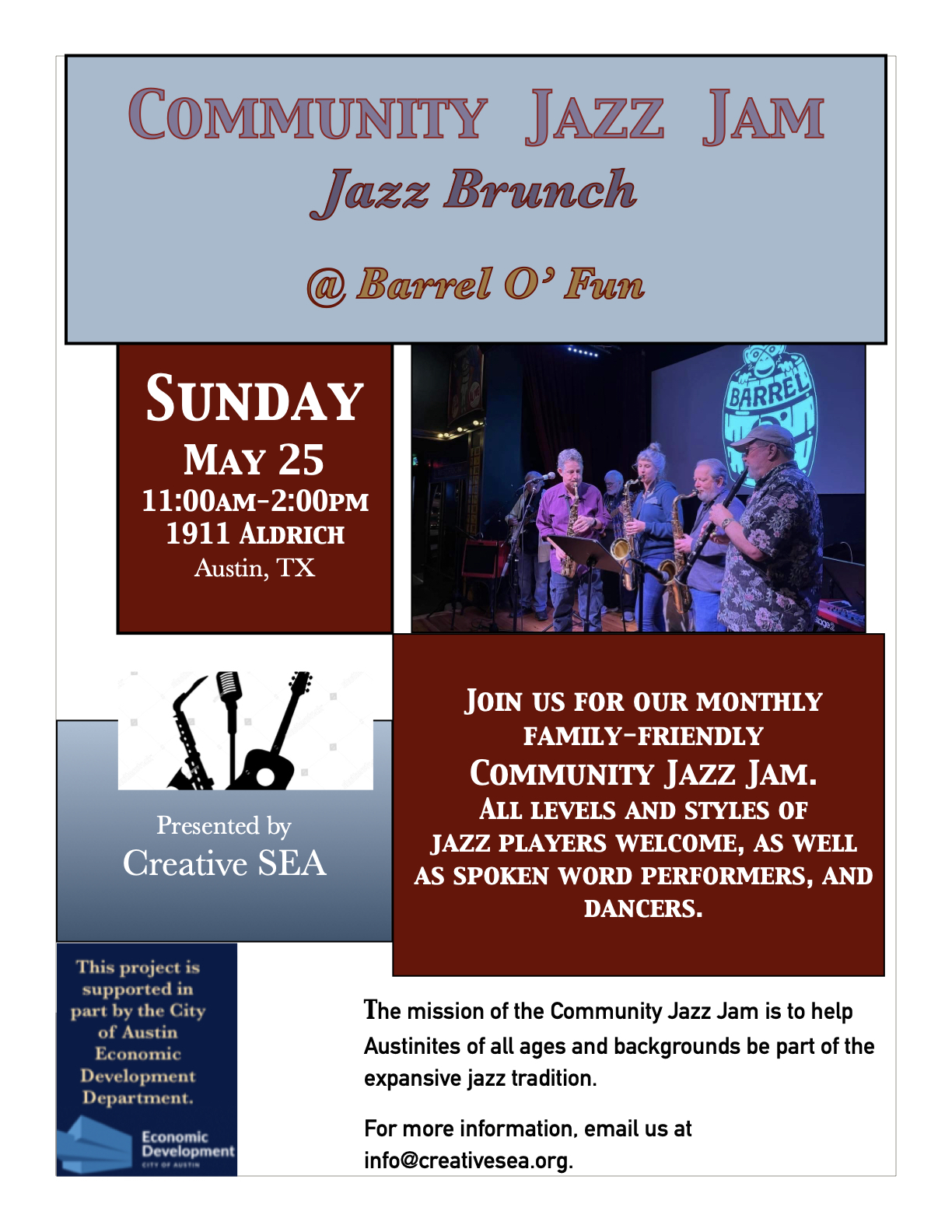 May 2025 Community Jazz Jam